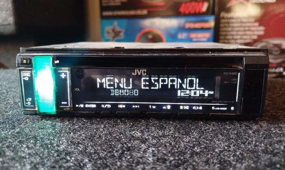 JVC Single Din Car Media Player with USB/AUX/CD (KD-R489)