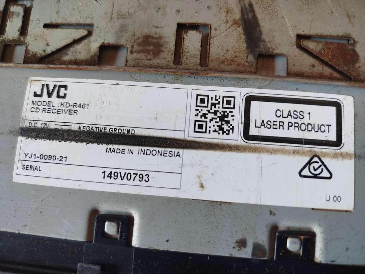 JVC Single Din Car Media Player with USB/AUX (KD-R461) - CD not Working