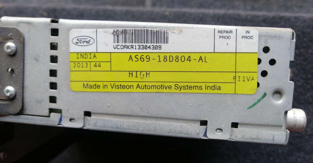 Ford Figo Head Unit - Not Working - For Parts/Spares