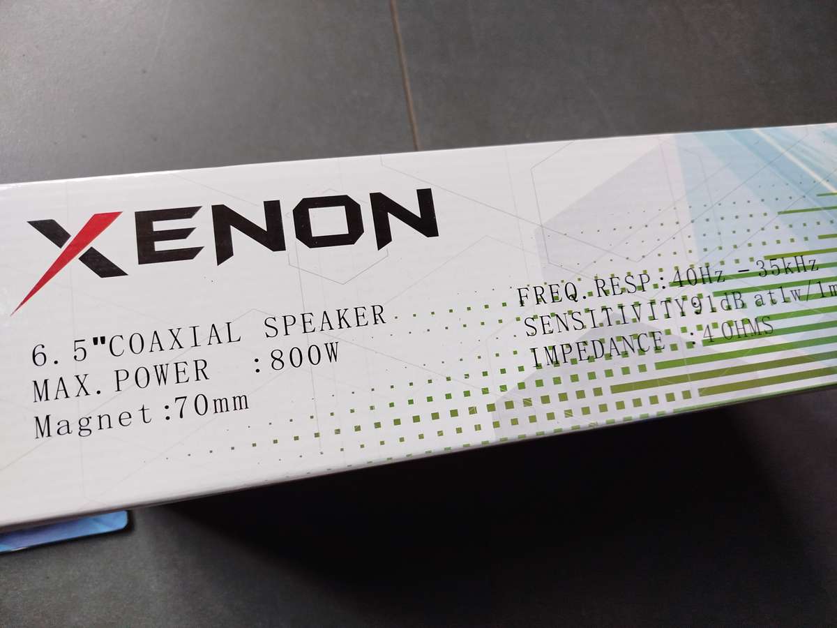 Pair of Xenon 6.5" 800W Coaxial Speakers & Ice Power Tweeters