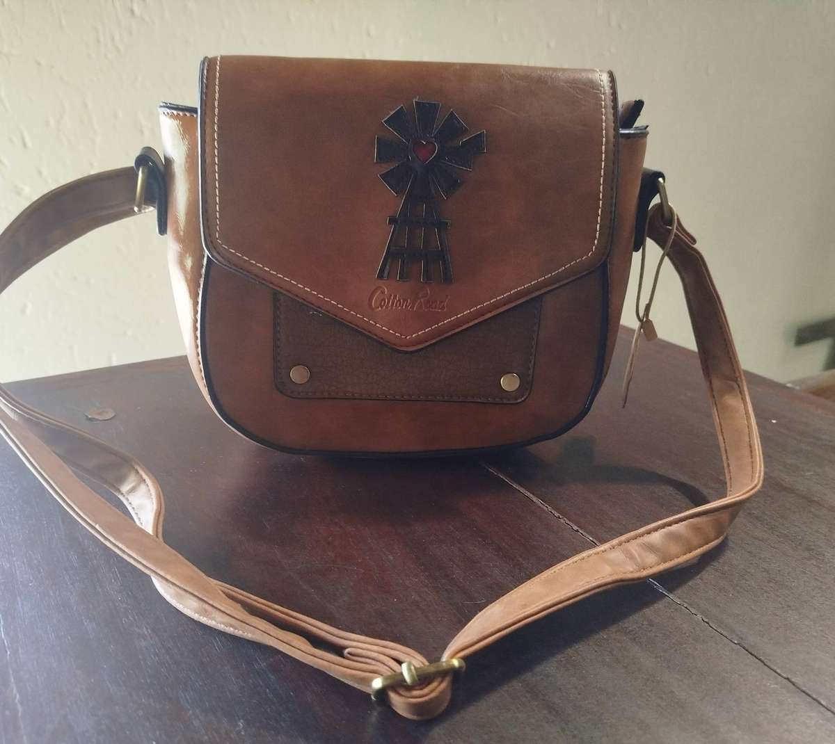 Cotton Road Shoulder/Handbag - Coffee