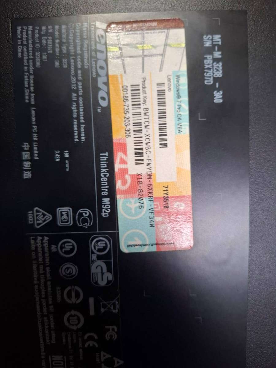 Lenovo ThinkCentre M92p mini pc