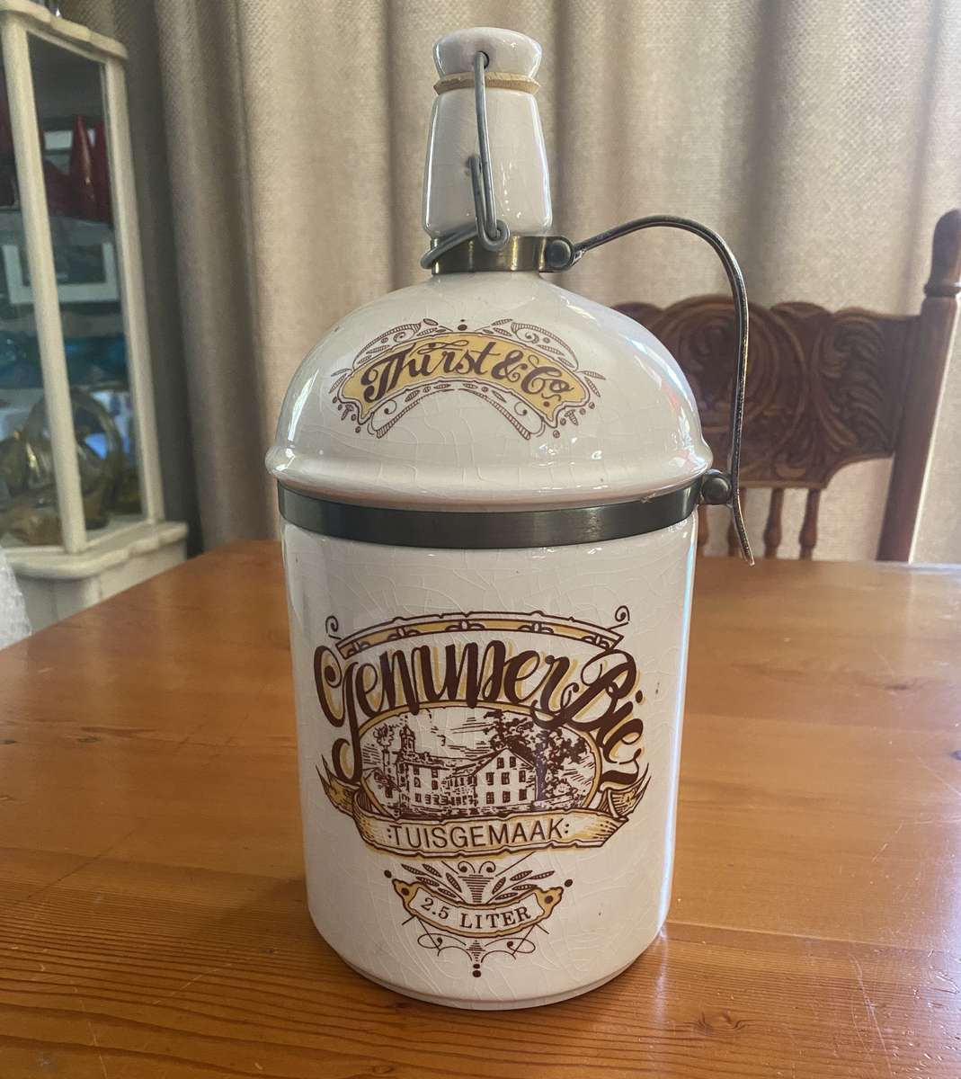 Vintage Ginger Beer pottery bottle