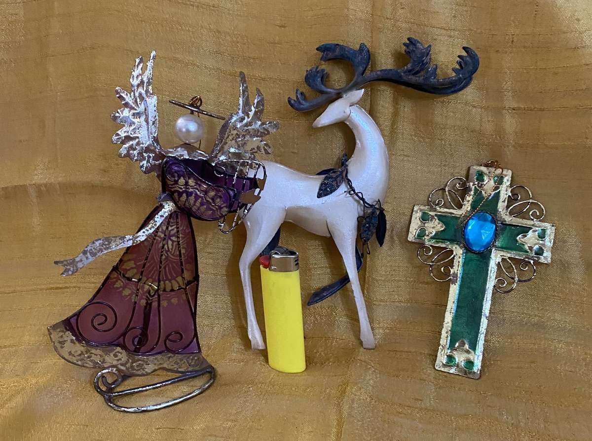 Christmas Hanging Ornament ,SET OF THREE