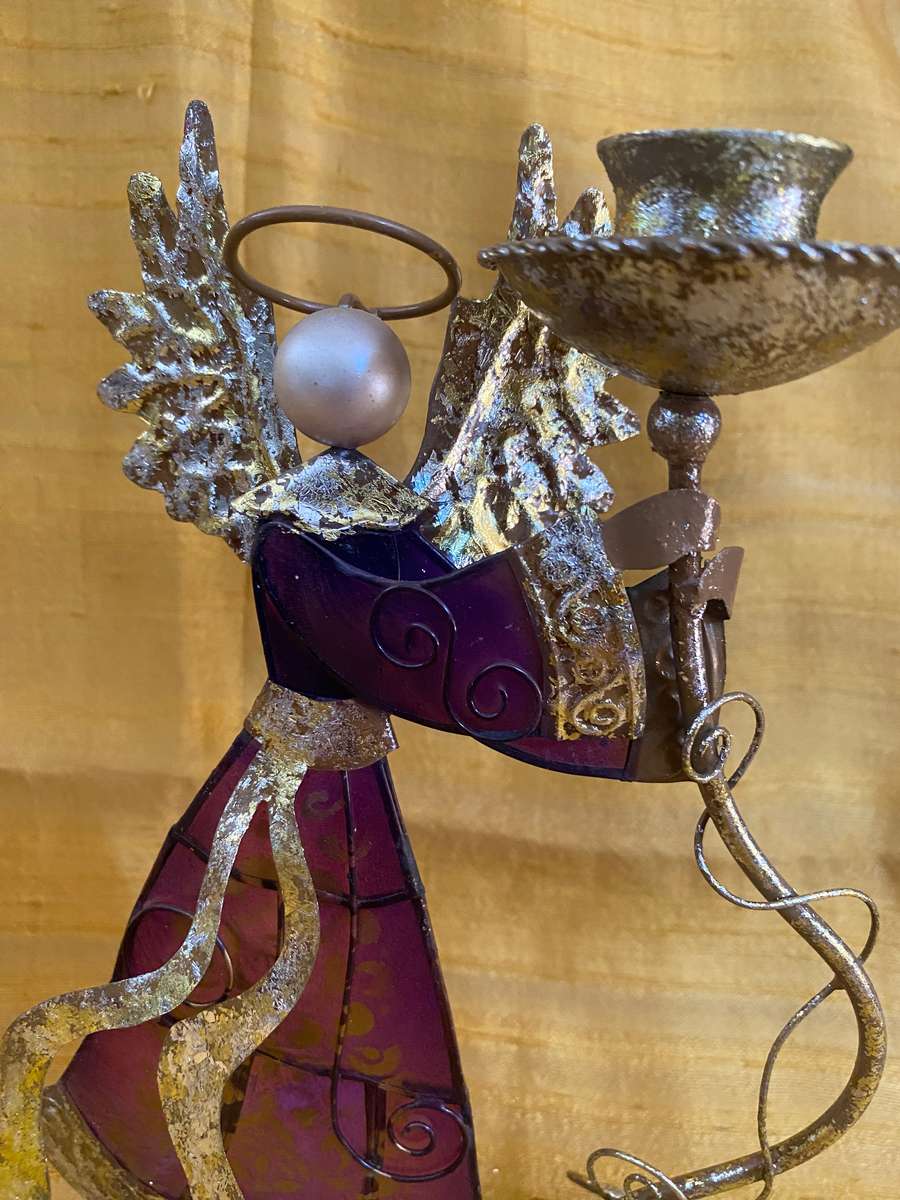 Christmas Angels candle stick holders