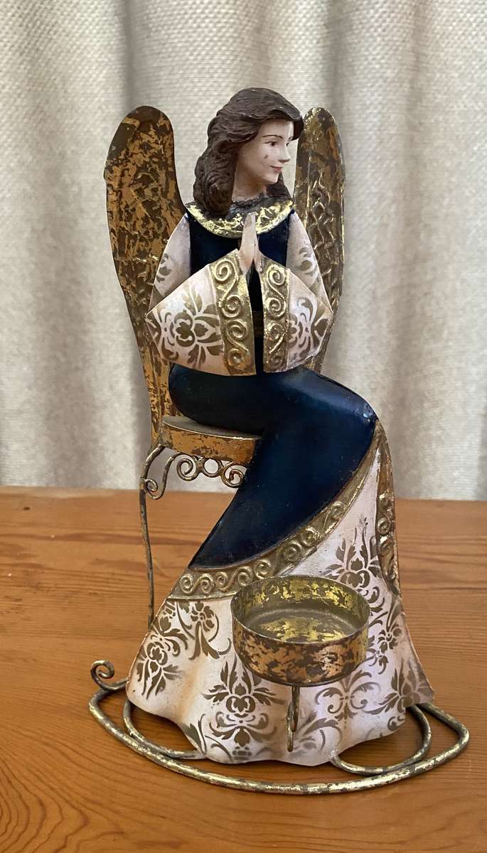 CHRISTMAS ANGEL CANDLE HOLDER