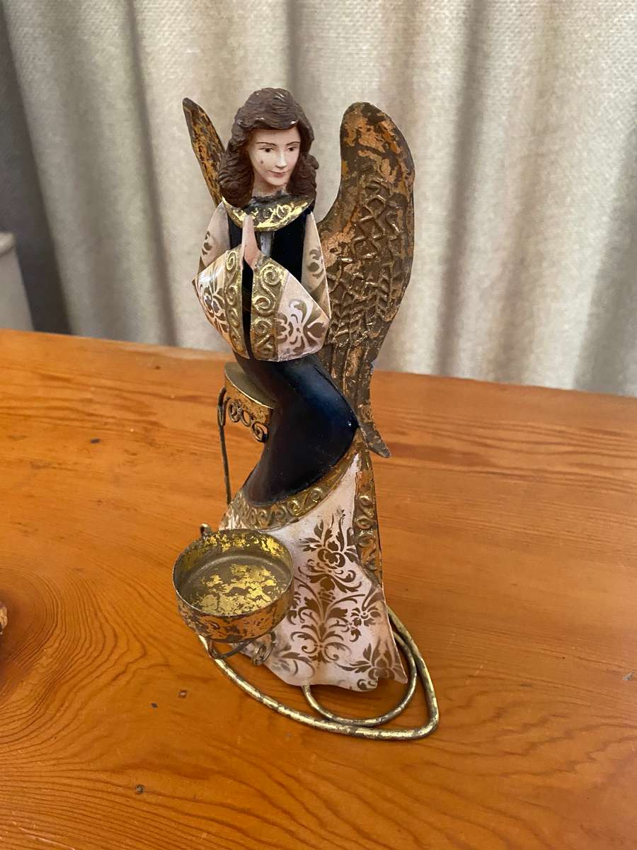 CHRISTMAS ANGEL CANDLE HOLDER