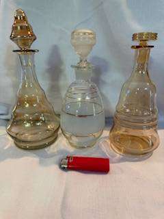 Three Glass Decanters