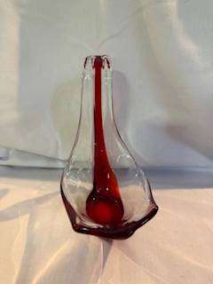 Red Swan Vase