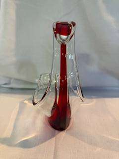 Red Swan Vase