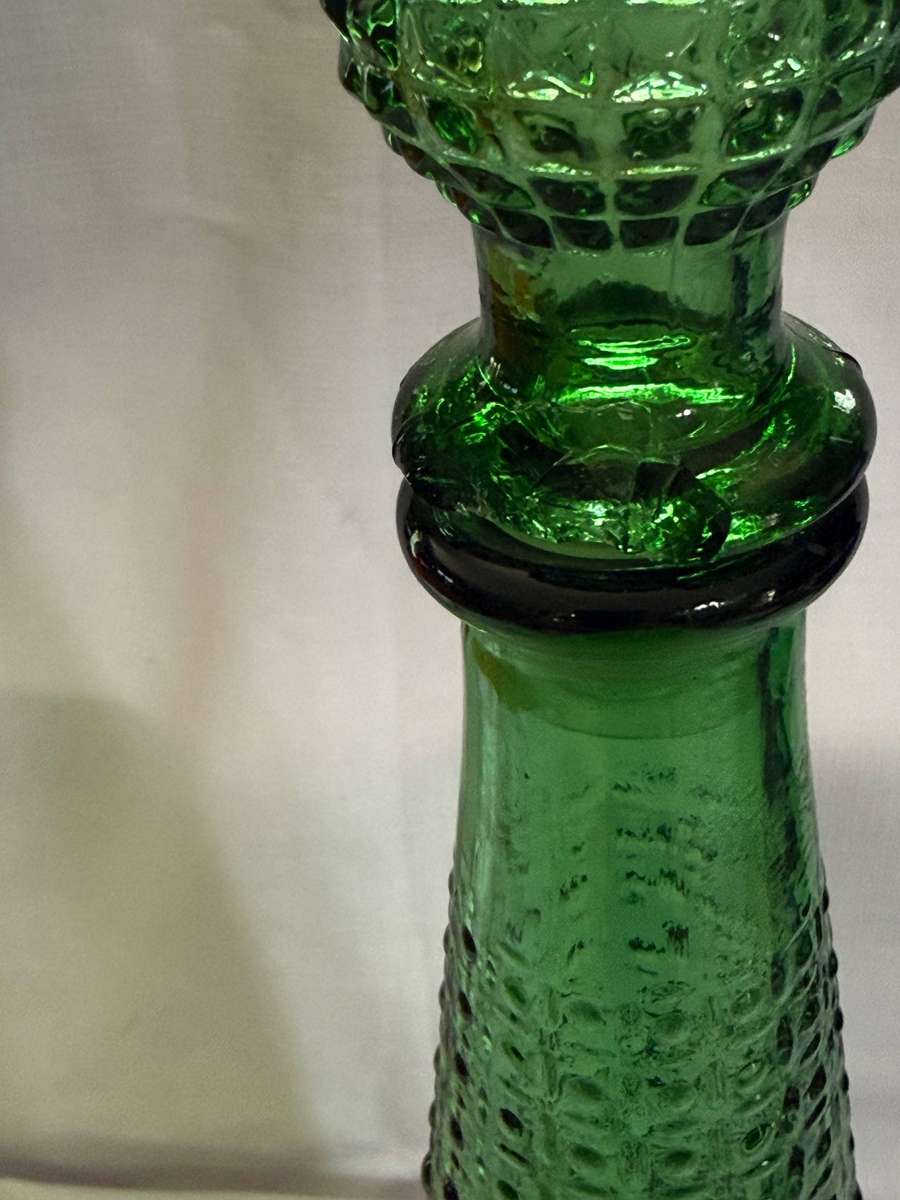 GREEN VINTAGE GENIE BOTTLE