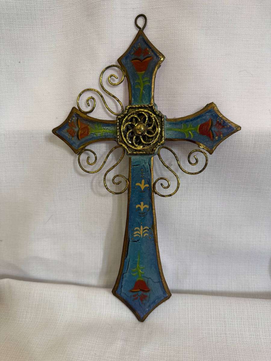 TWO SMALL METAL CROSSES