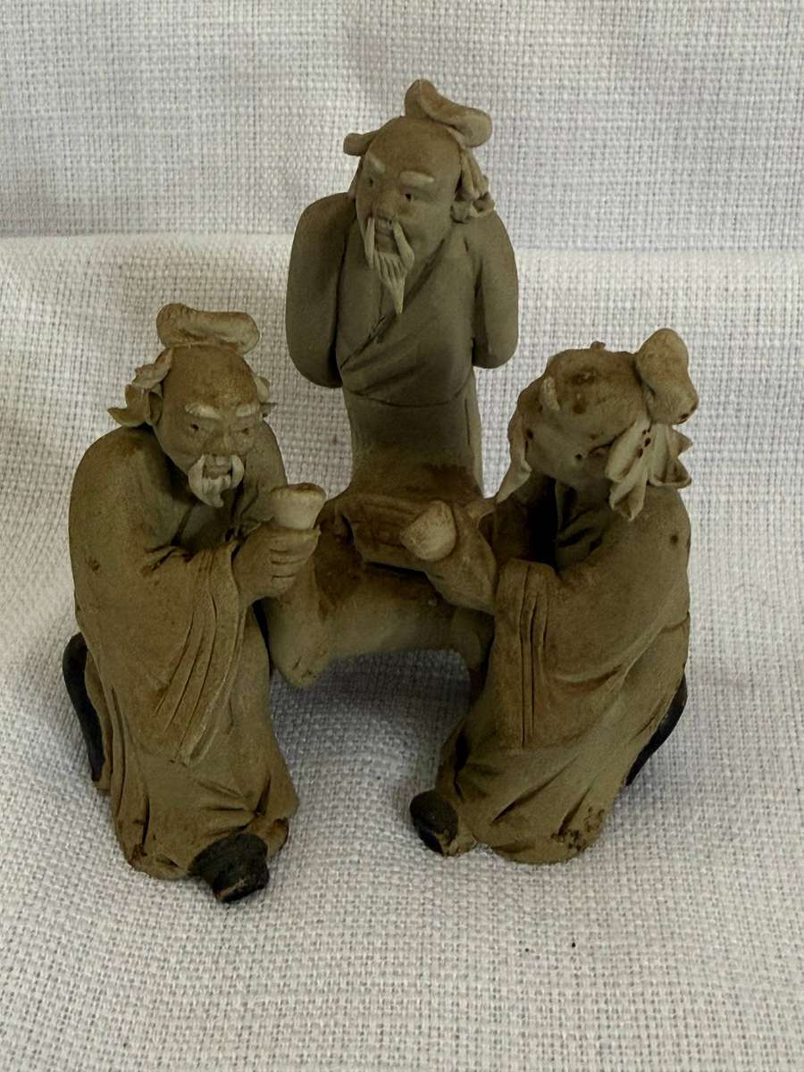 Chinese clay ceramic figures