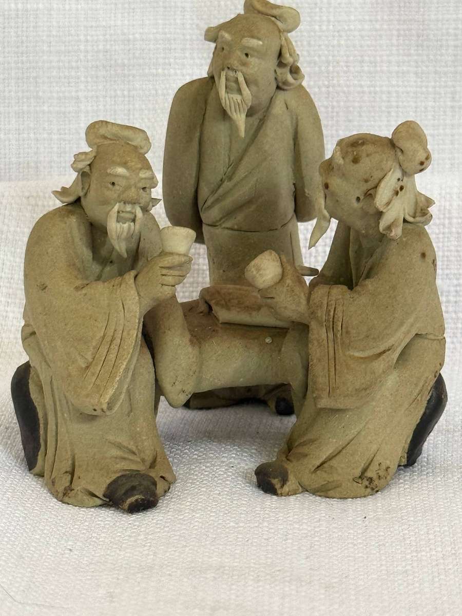 Chinese clay ceramic figures