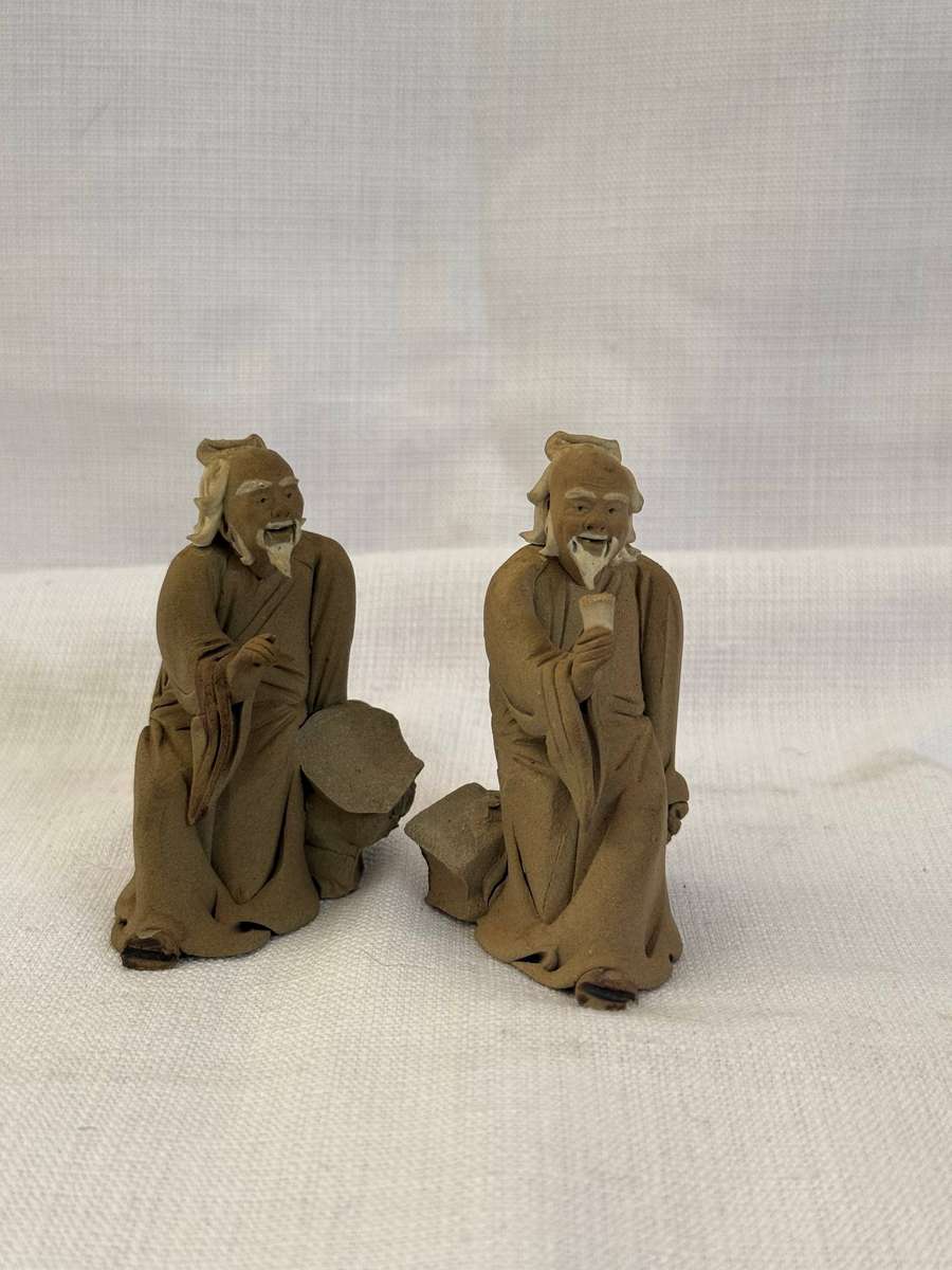 Chinese clay ceramic figures