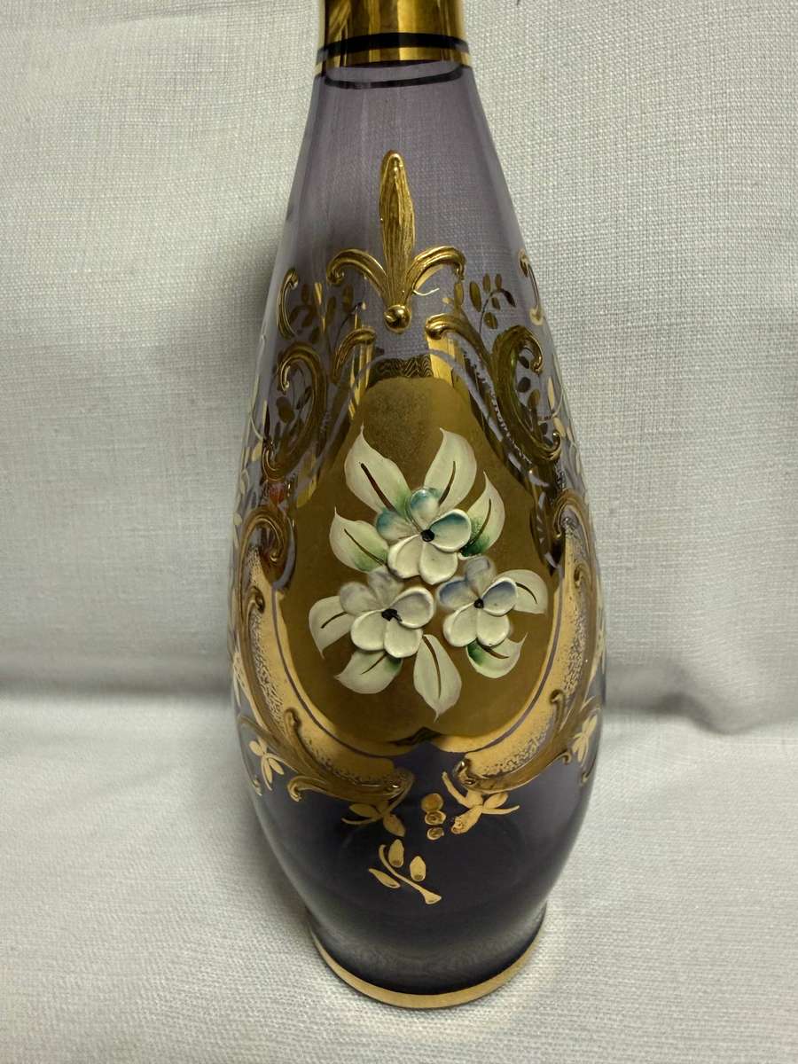 BOHEMIAN DECORATIVE GLASS VASE