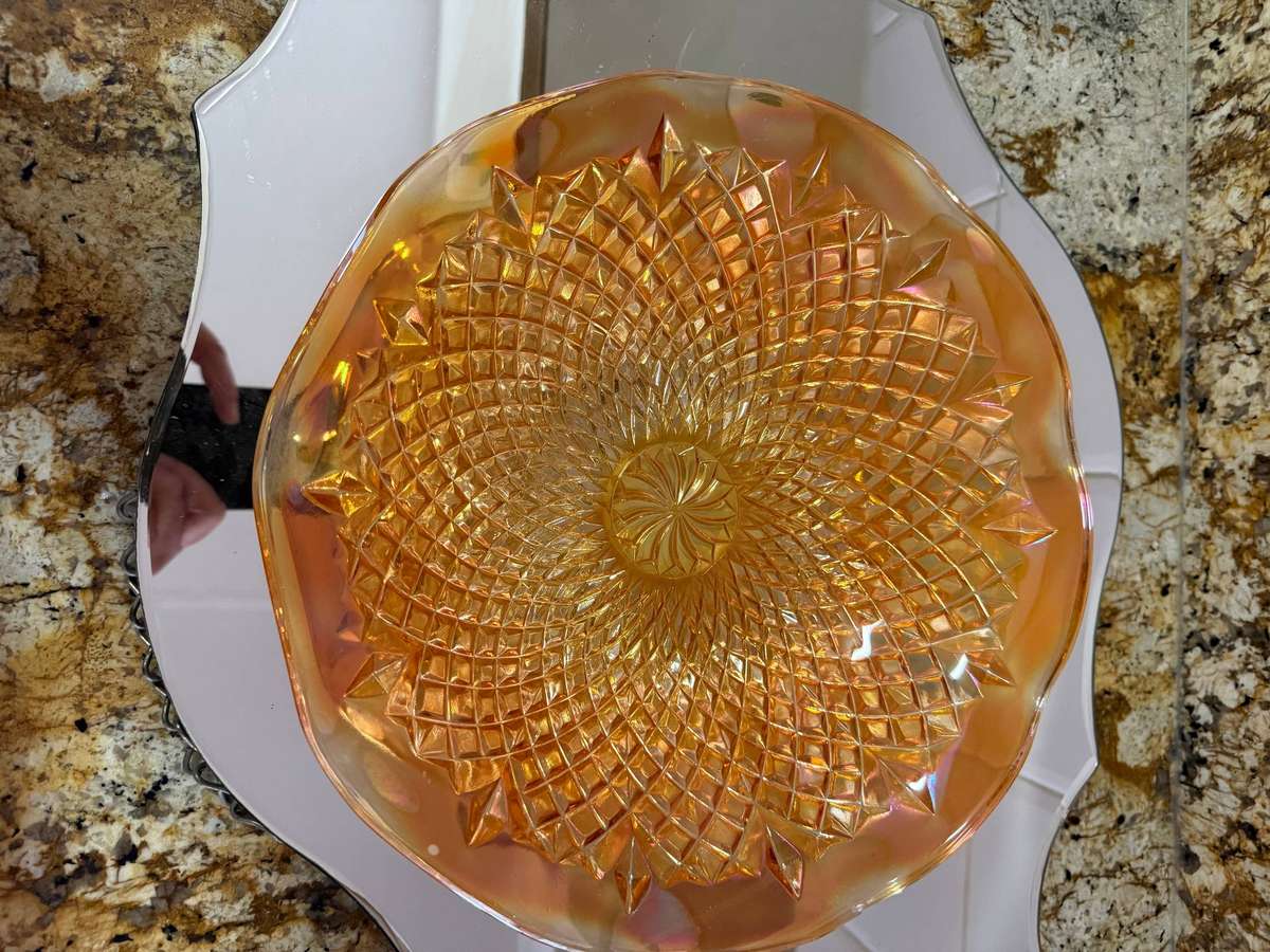CARNIVAL GLASS BOWL