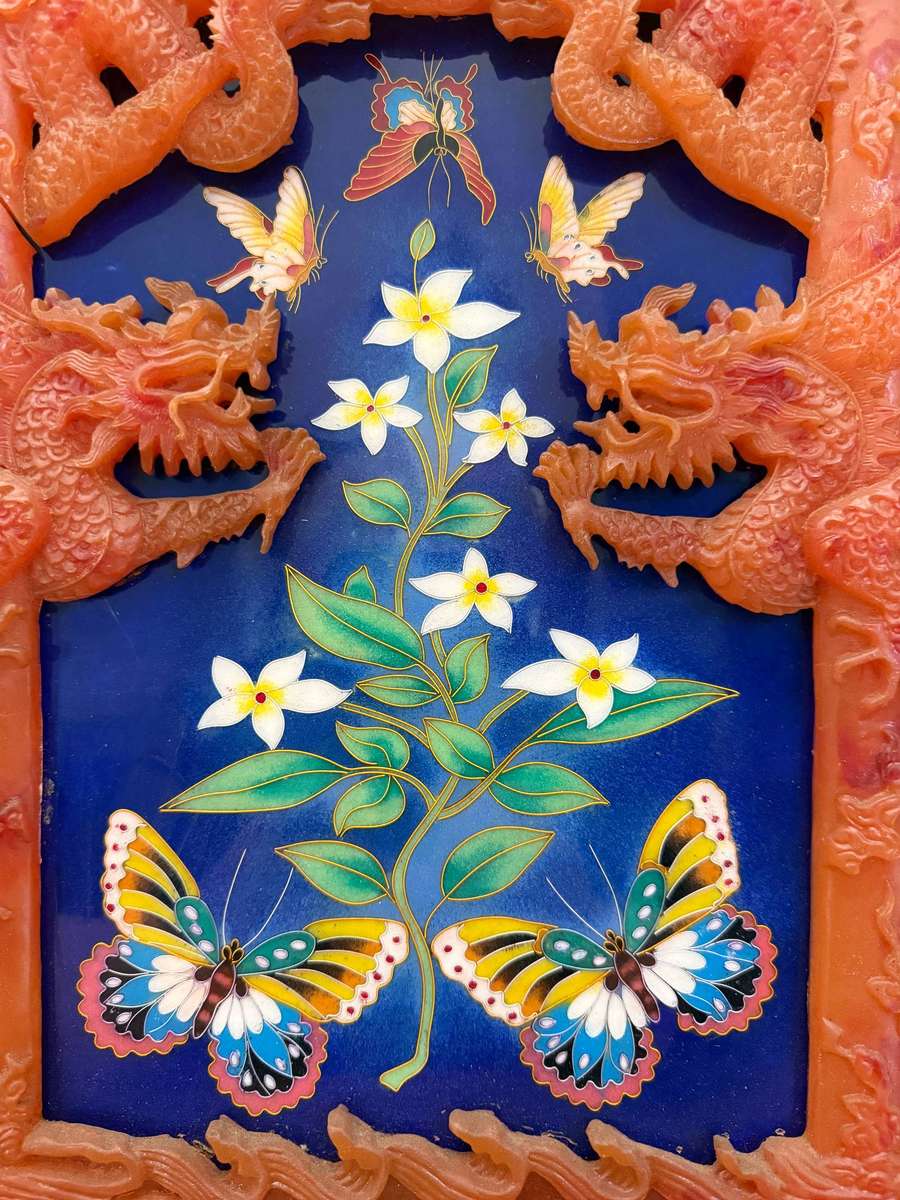 CHINESE FRAMED ART PANEL