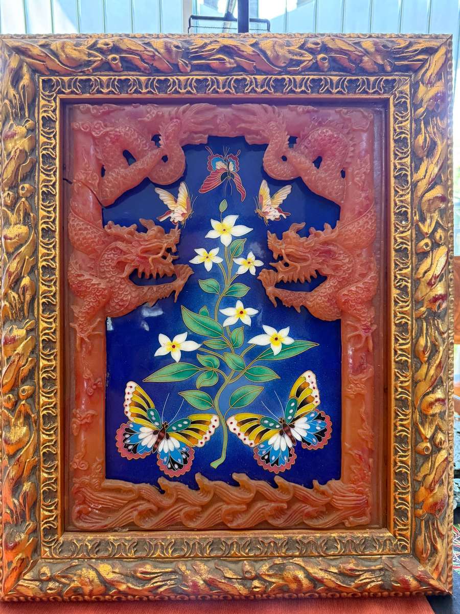 CHINESE FRAMED ART PANEL