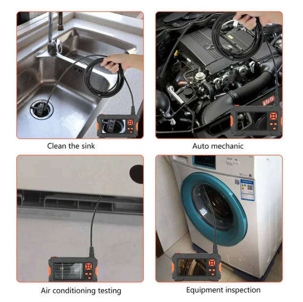 Multi-Purpose Waterproof 4.3 inch HD Portable Endoscope-Borescope Snake Tube Industrial Endoscope