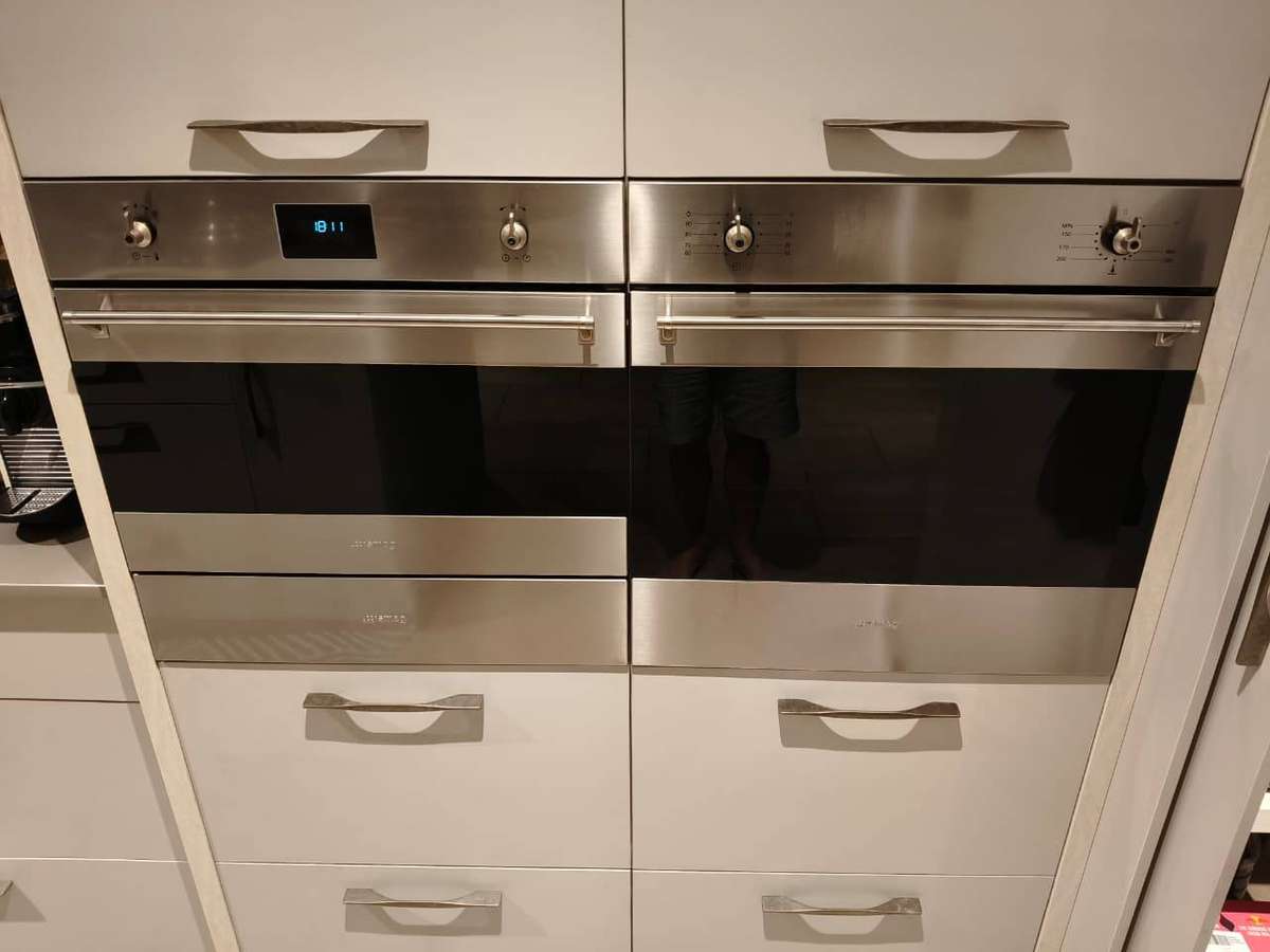 Smeg Built-In Gas Oven, Microwave and Warmer Drawer
