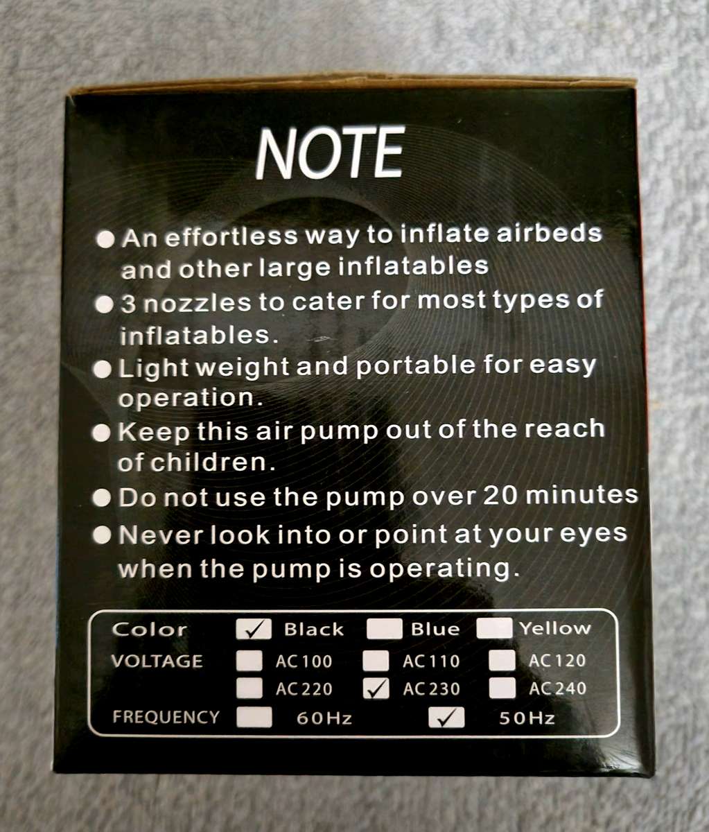 AC Electric air pump