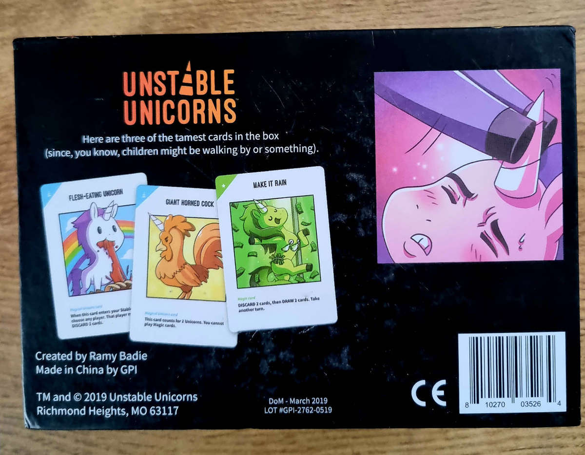Unstable Unicorns card game