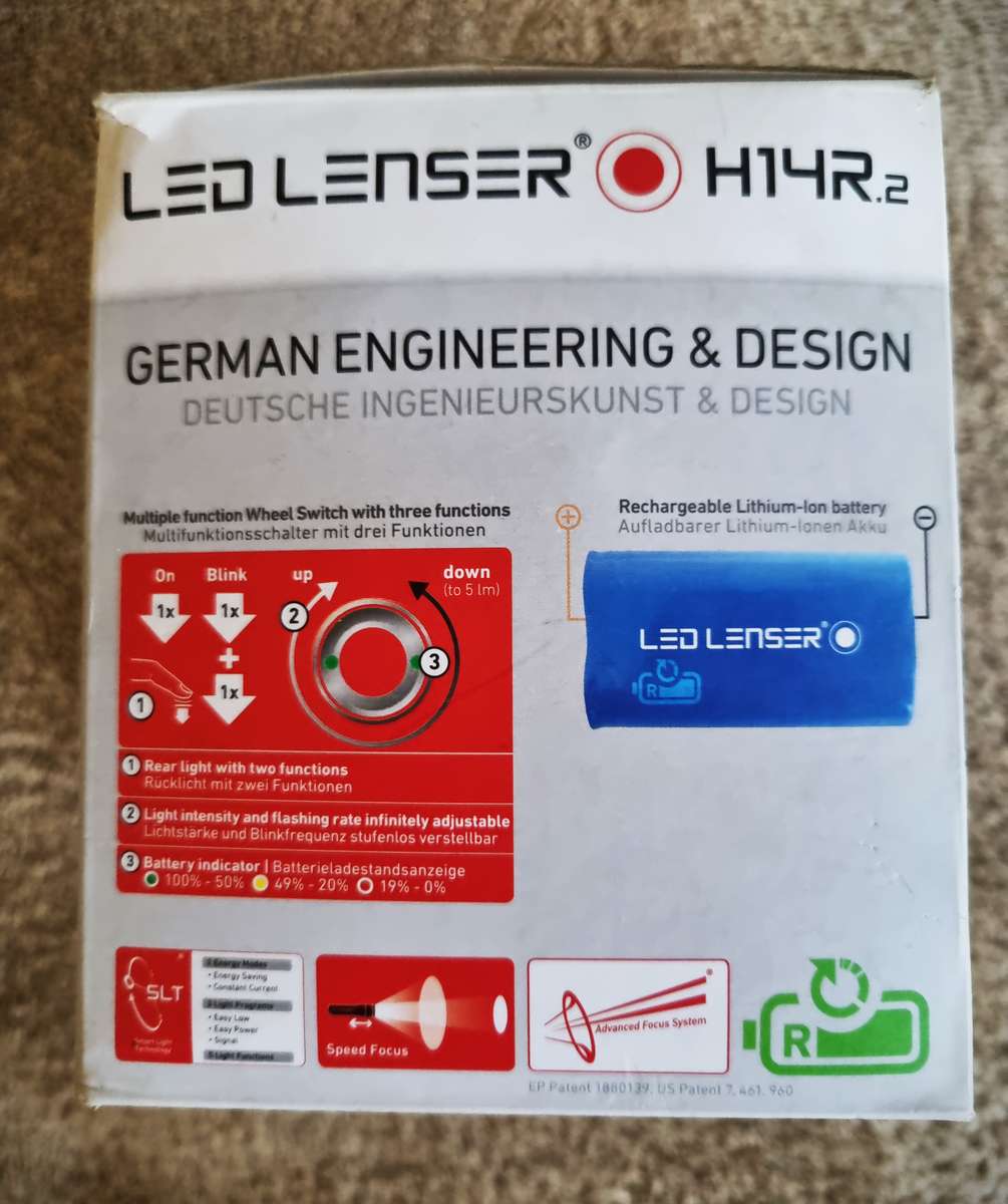 LED LENSER H14R.2 German Manufactured Headlamp