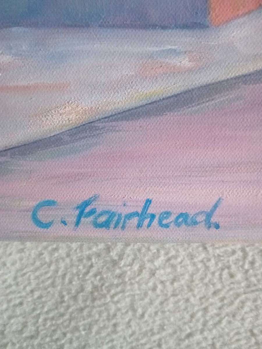 Oil painting on canvas, Bo-Kaap, Cape Town