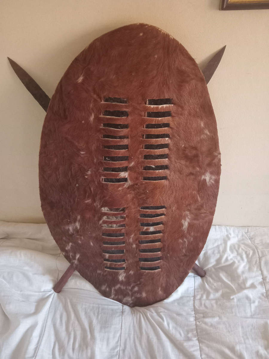 Zulu shield and assegais