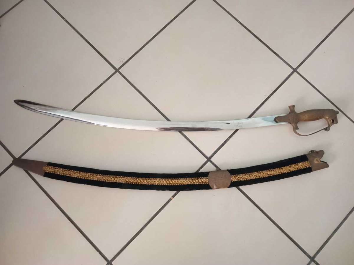 Indian Talwar Sword in velvet sheath