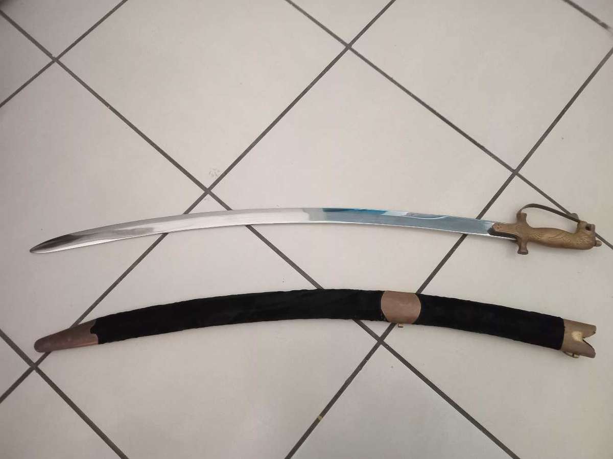 Indian Talwar Sword in velvet sheath