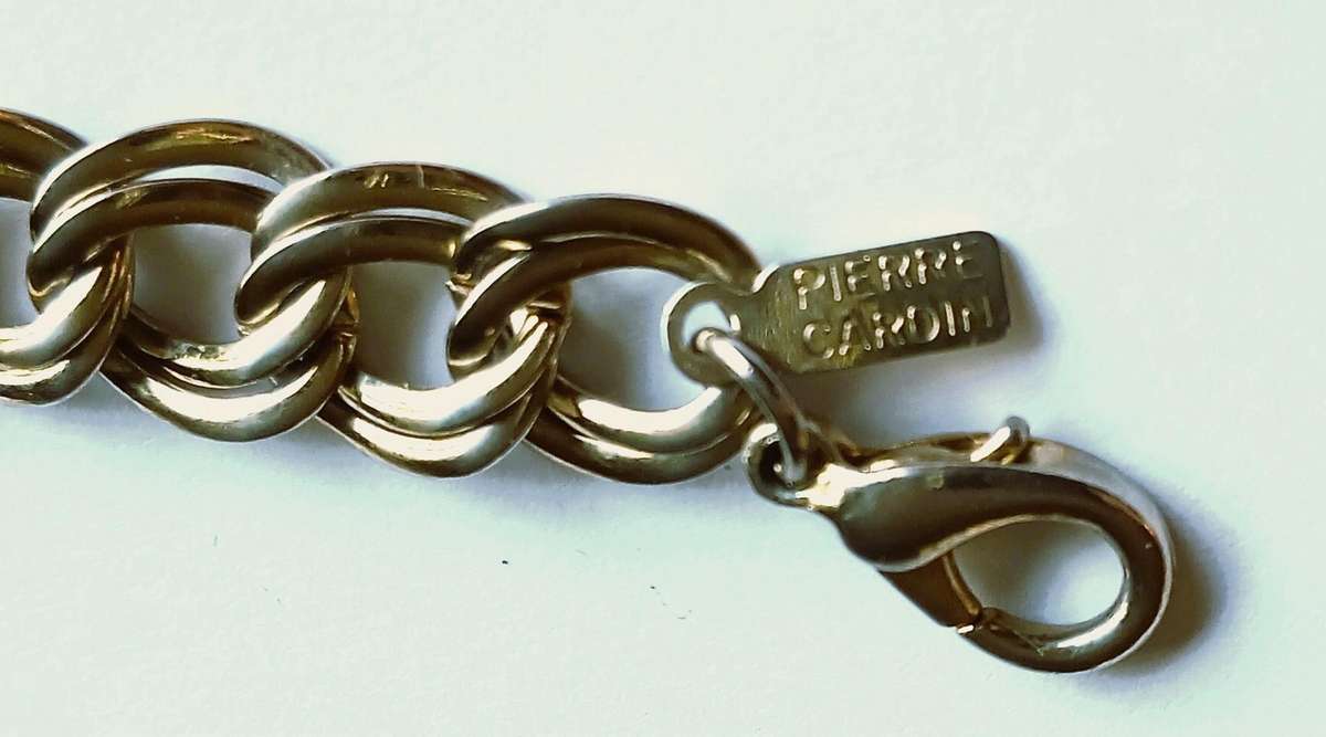 Vintage 1970s Pierre Cardin Gold-Tone Double Link Jewellery Set