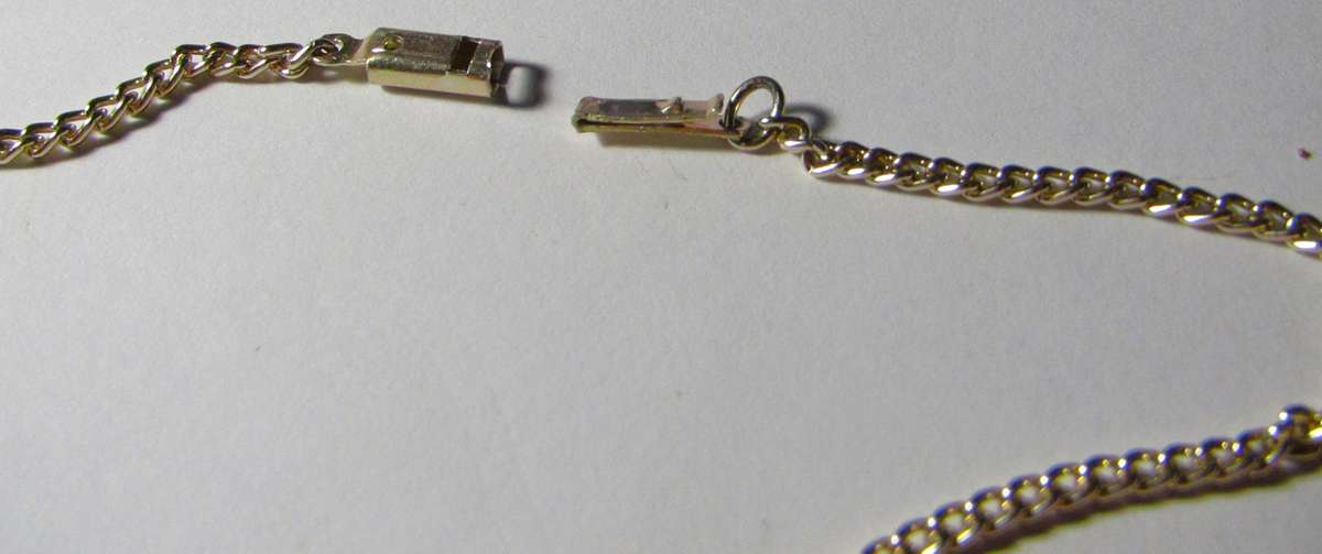 Vintage Studio Art Glass Swirl Pendant with Gold-Tone Chain