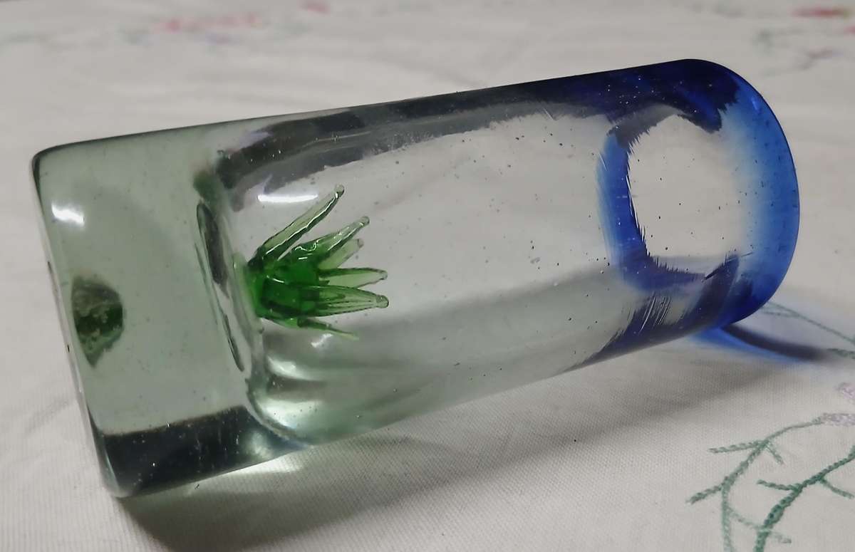 Handblown Mexican Agave Shot Glass - Recycled Glass Artistry
