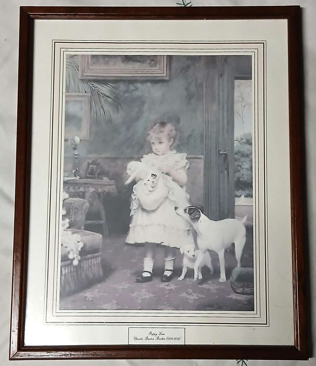 Pair of Antique, Collectable Victorian Prints by Charles Burton Barber & Briton Riviere