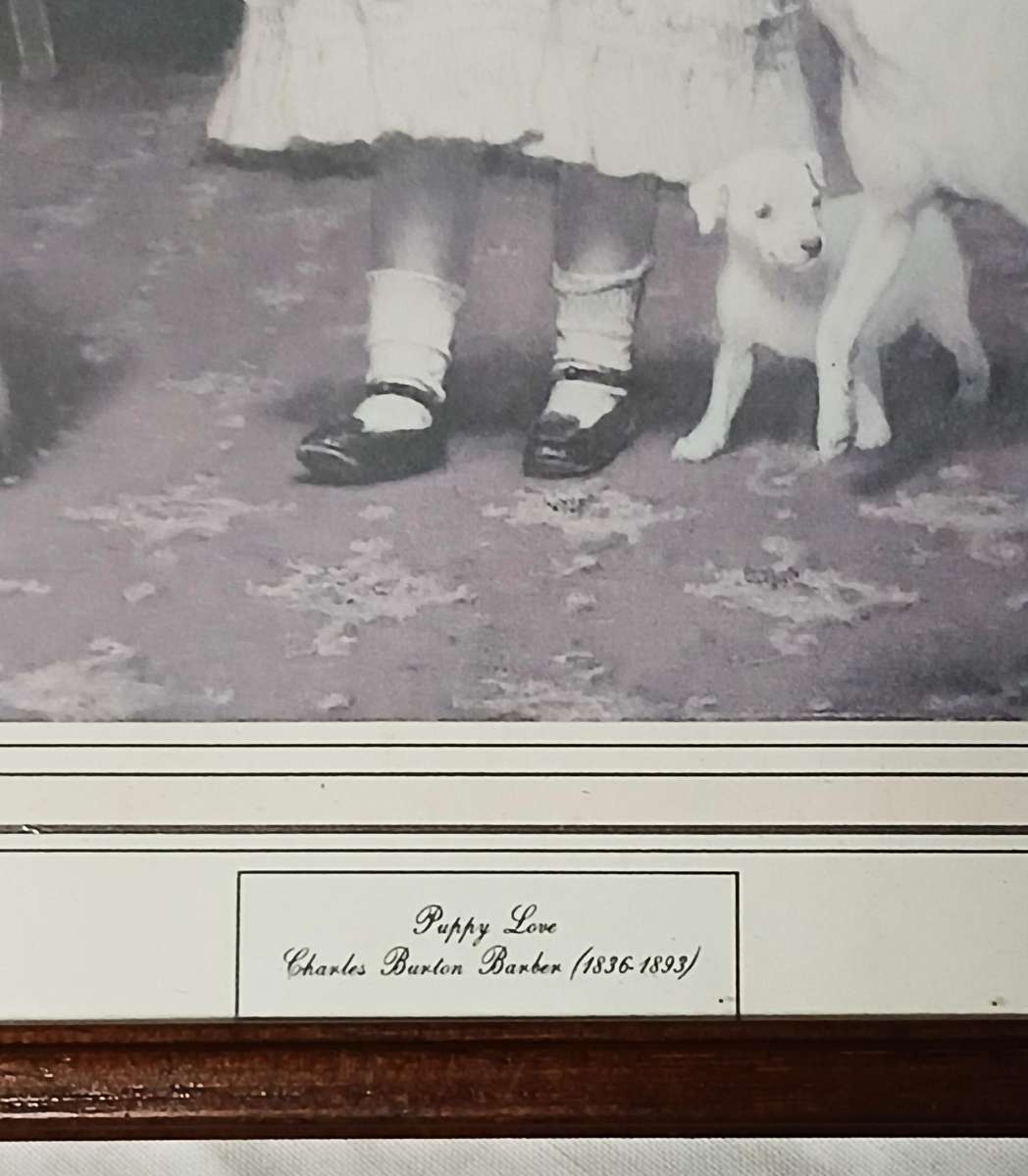 Pair of Antique, Collectable Victorian Prints by Charles Burton Barber & Briton Riviere