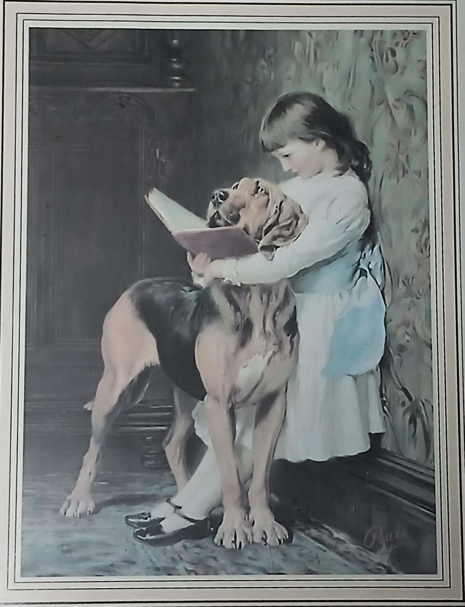 Pair of Antique, Collectable Victorian Prints by Charles Burton Barber & Briton Riviere