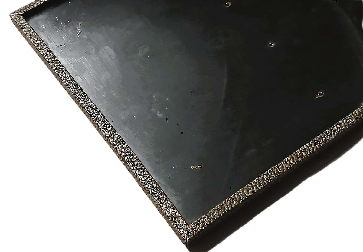 Pair of Rare Antique WWB Ltd (Wilkes & Brookes) Art Deco Silverplated Convex Glass Picture Frames