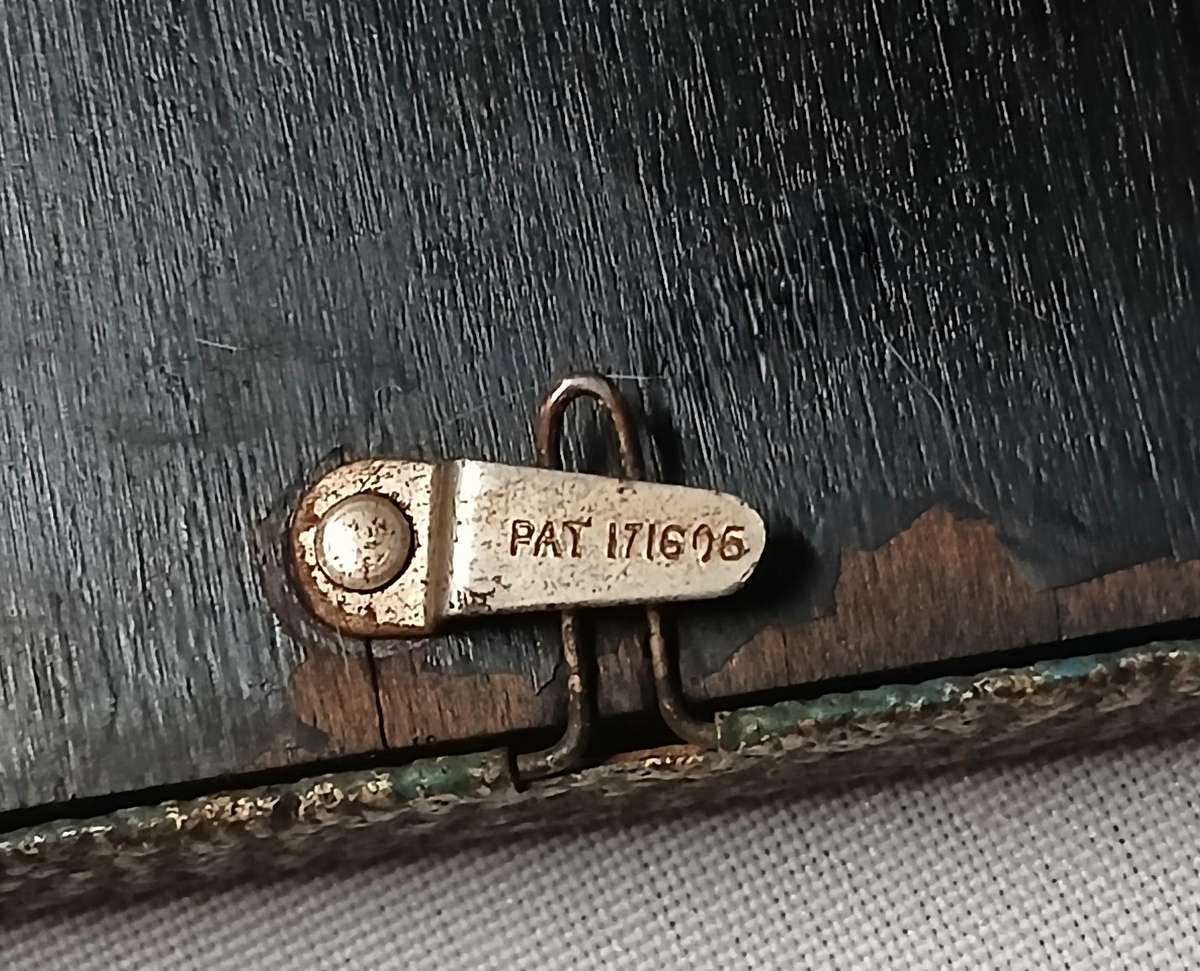 Pair of Rare Antique WWB Ltd (Wilkes & Brookes) Art Deco Silverplated Convex Glass Picture Frames