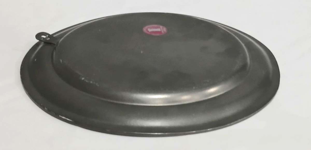 Vintage German Pewter Charger Plate  Embossed Horse Head Motif