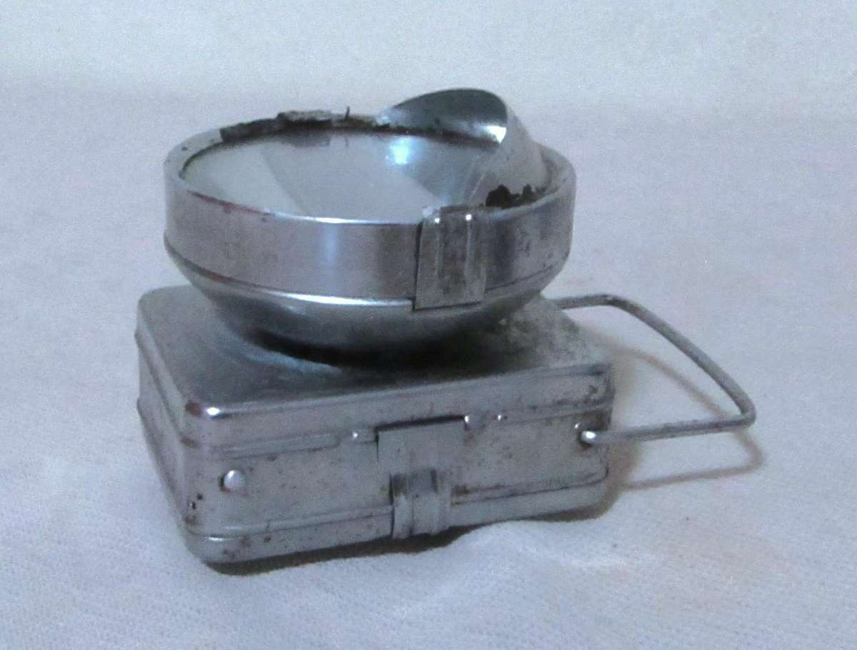 Vintage Elite Metal Handheld & Headlamp Flashlight Pair with Instructions