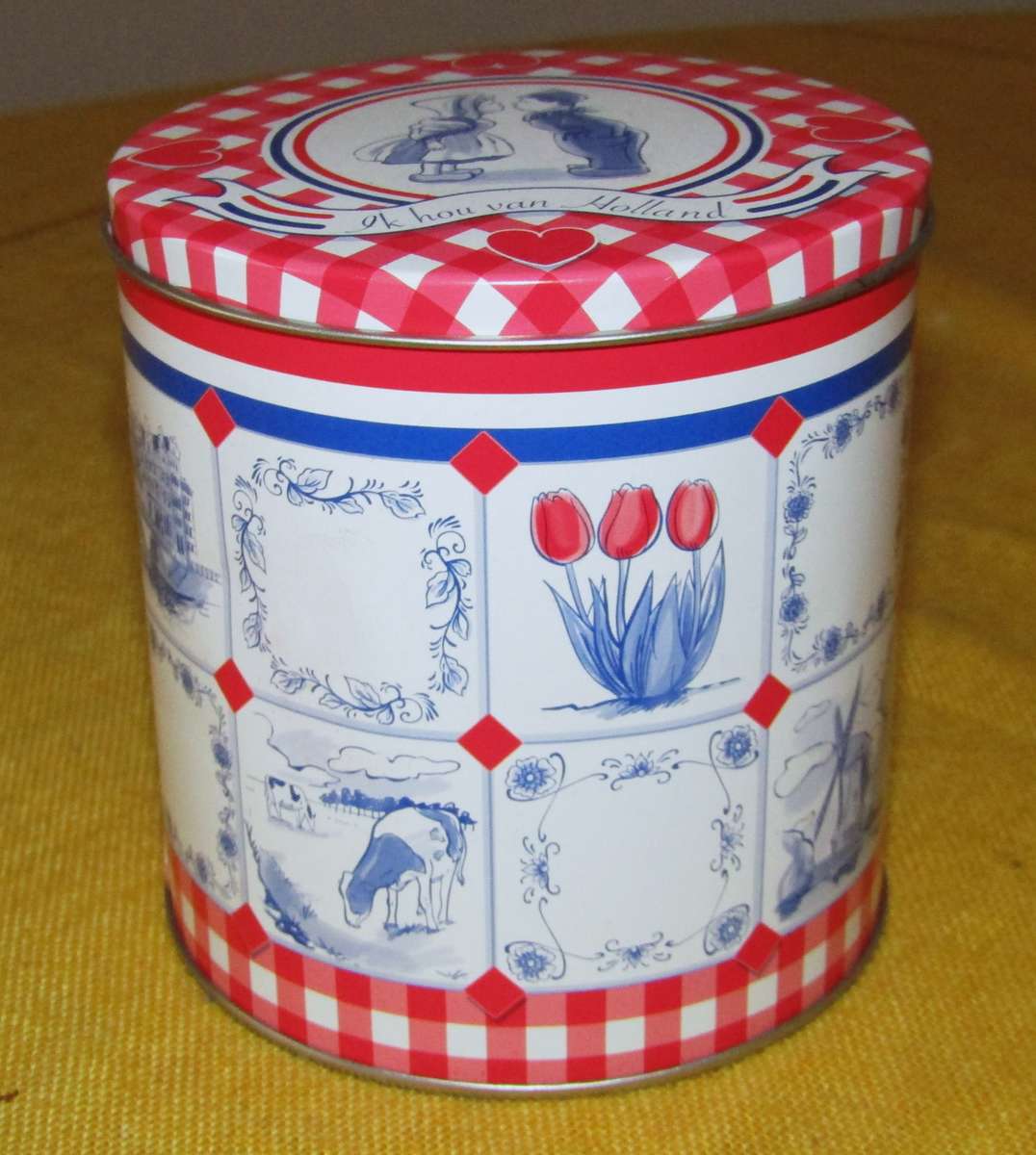 Contemporary, Collectible Ik hou van Holland Storage Tin