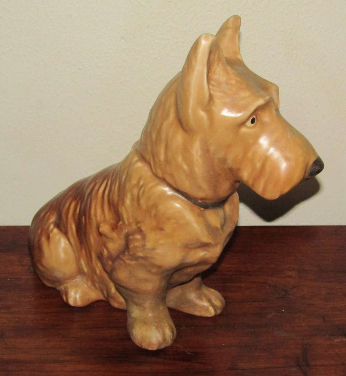 Vintage Sylvac Pottery Large Brown/Tan Scottish Terrier, Number 1209