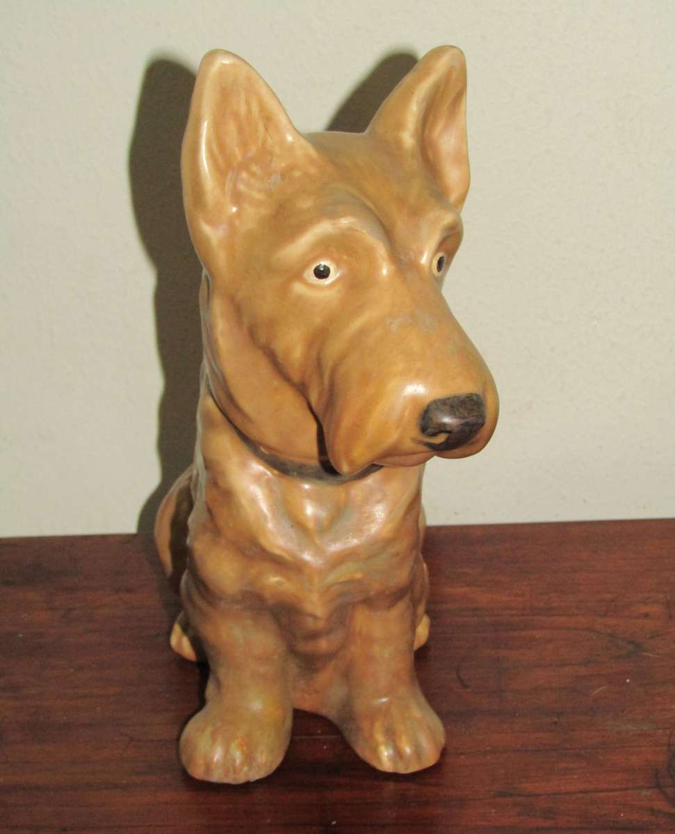 Vintage Sylvac Pottery Large Brown/Tan Scottish Terrier, Number 1209