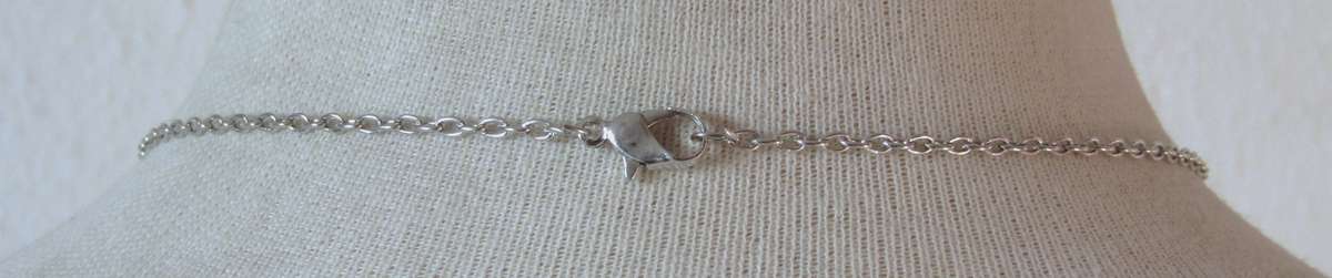 Vintage Oval Sterling Silver Faceted Smoky Quartz Pendant with Silver Tone Chain