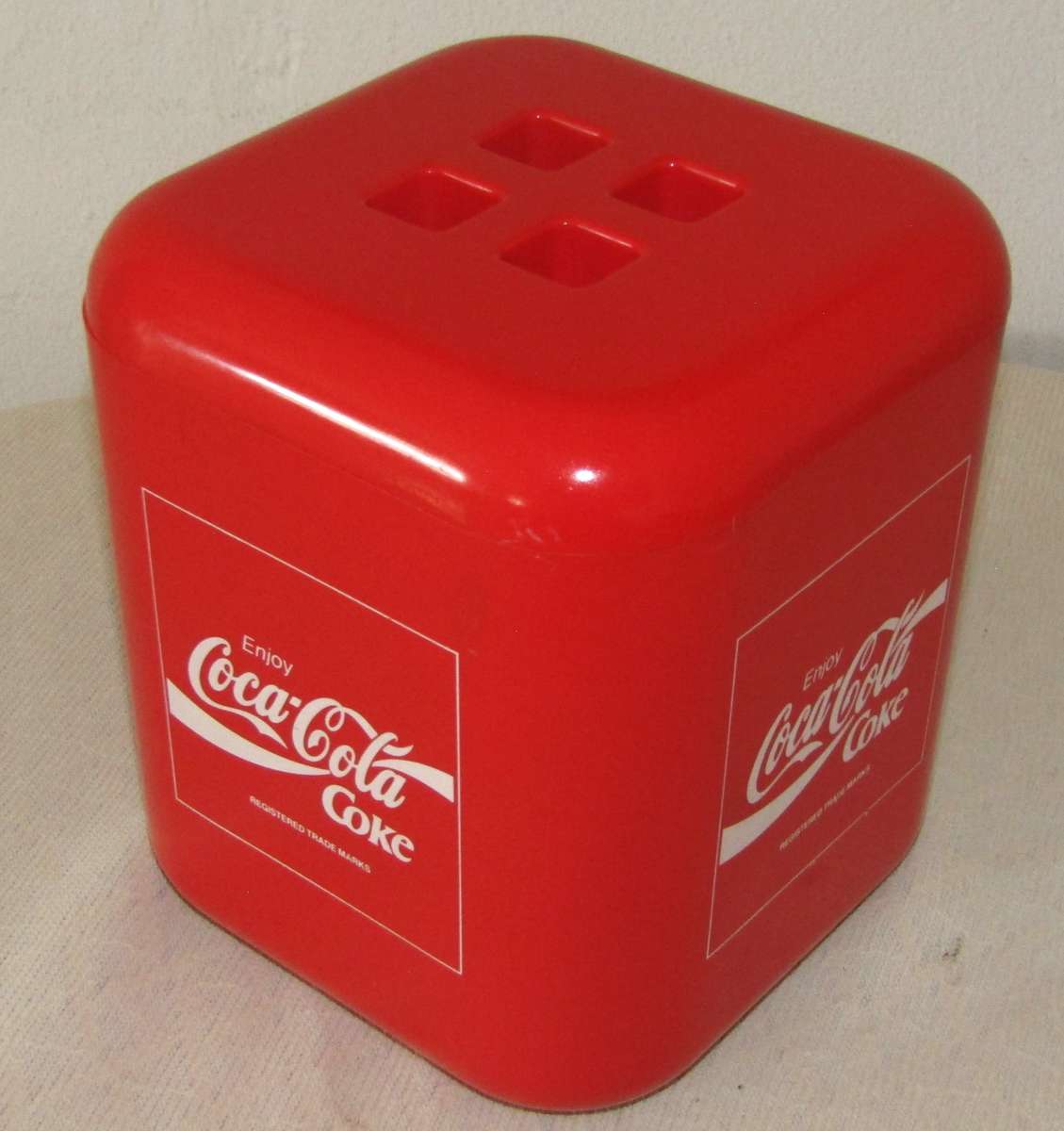 Retro Coca-Cola Square Ice Bucket/Box with Lid