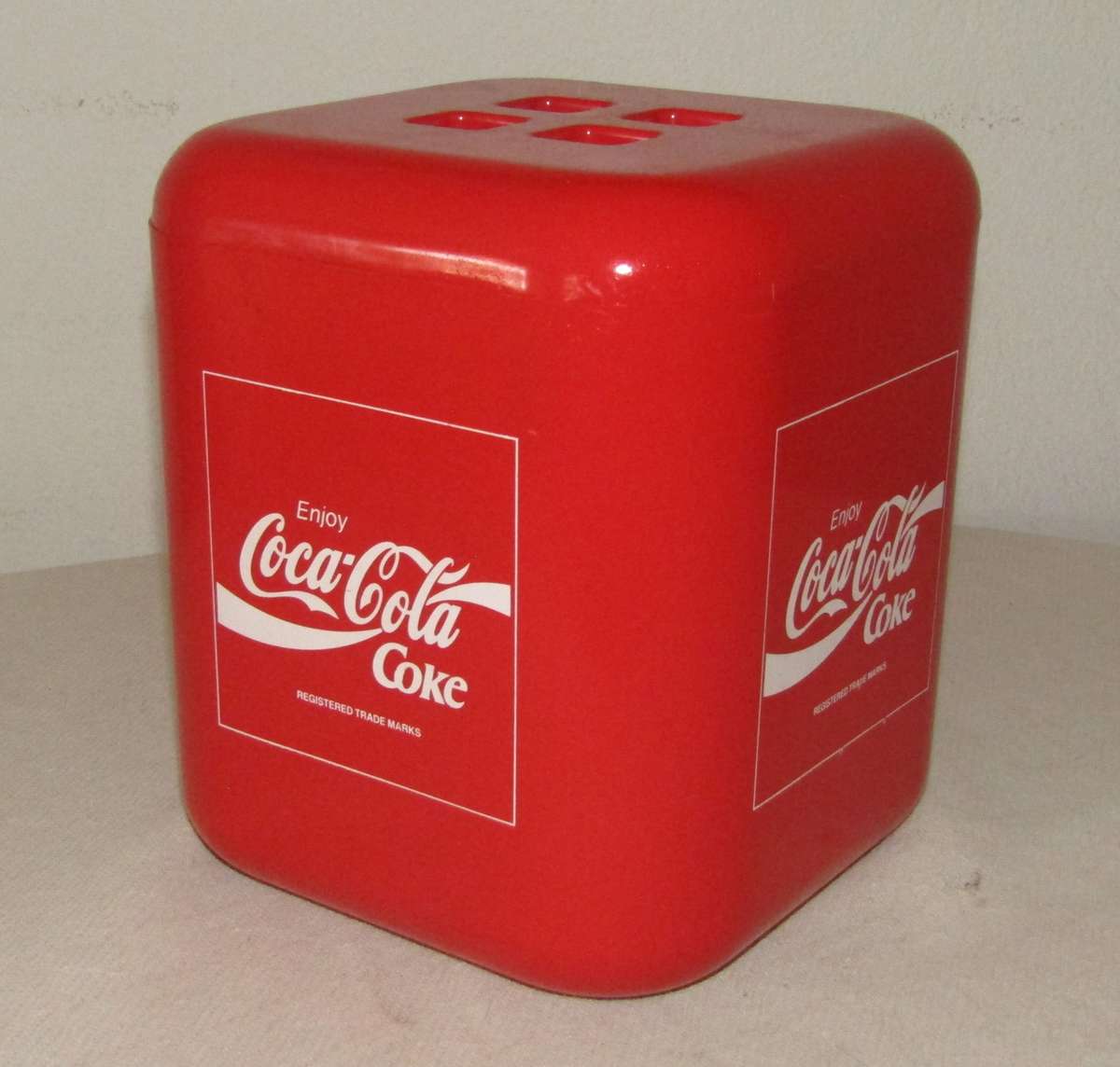 Retro Coca-Cola Square Ice Bucket/Box with Lid