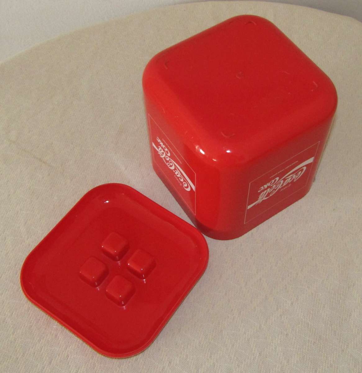 Retro Coca-Cola Square Ice Bucket/Box with Lid