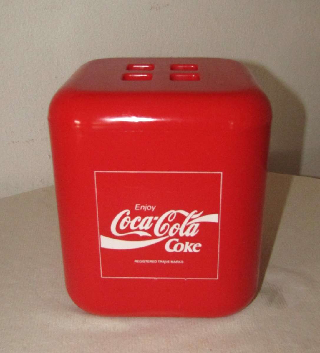 Retro Coca-Cola Square Ice Bucket/Box with Lid